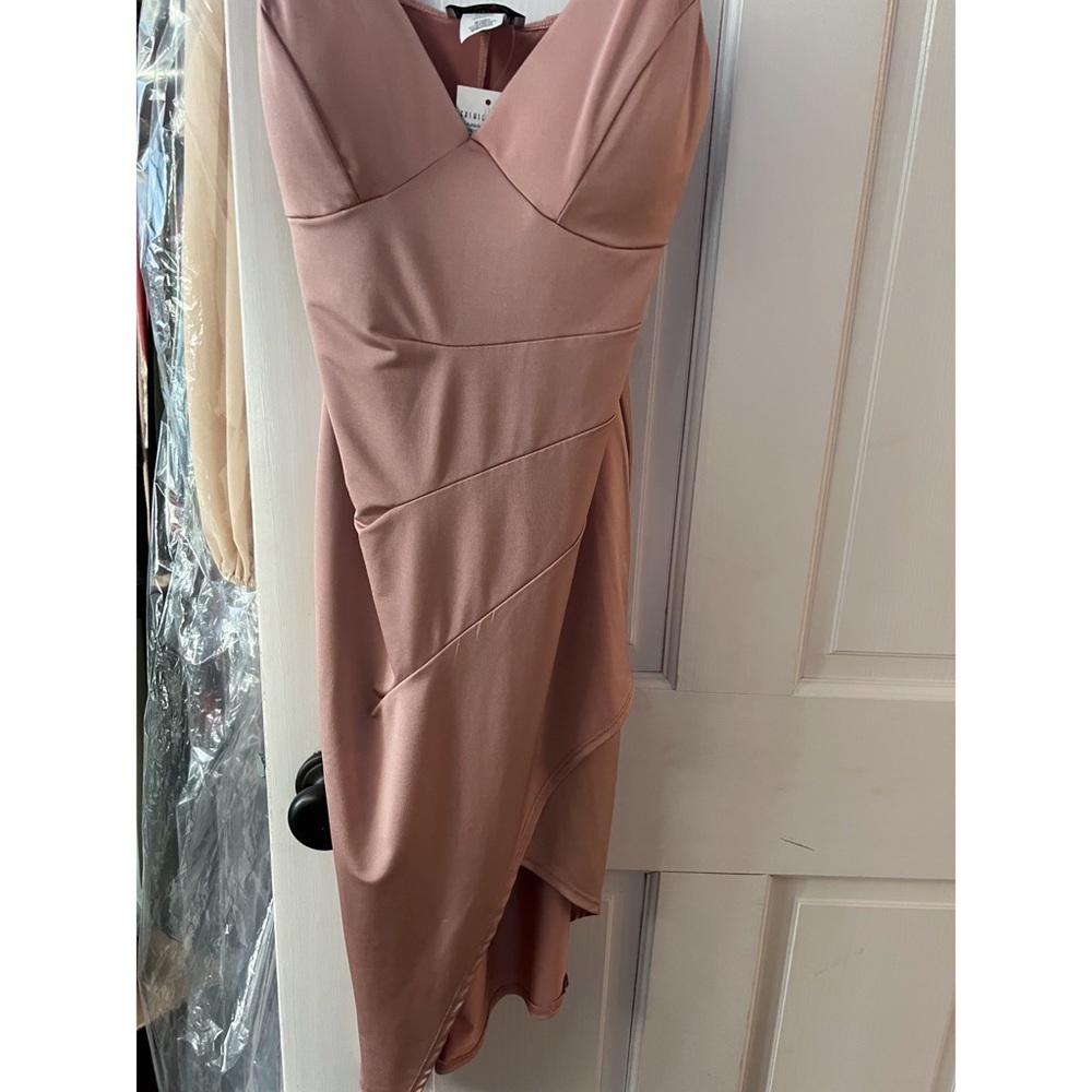 Rose Gold Fashion Nova dress. Size Medium